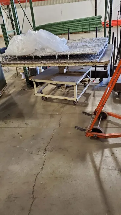 Mattress Build-Up Spin Table