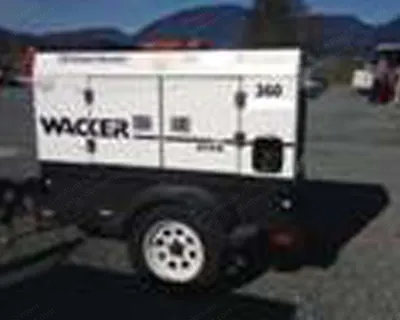 Wacker, G25, Diesel Portable Generator Set, 19.5 kW, Multi-Voltage, Trailer Mounted