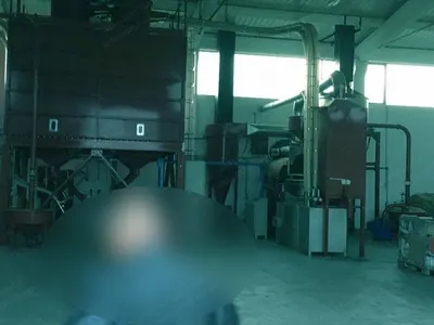 Petroncini Coffee Roasting Factory, 120 kg per Batch, 2002, with 2 Packaging Lines, Afterburner, Destoner, Grinder