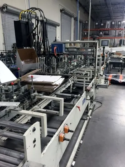 Yawa, ZH 1000B, 2005, Straight Line, Auto Bottom, Nordson LA404 Gluer