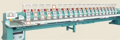 Tajima, TFSN-920, 2014, 20-Head, 9-Needle, 680x330mm Embroidery Area