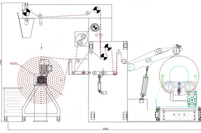 Demas, LS-603, Beam Winding and Unwinding Machine, 2000mm Fabric Width, 2200mm Cylinder Width