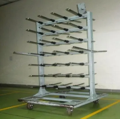 Cabler Doff Trolley, Type 3, 56 Pegs, 885x1000x1835mm