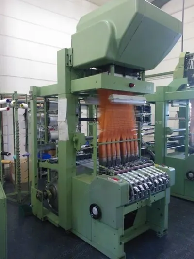 Muller Frick, MVC150 8/46, 1995, Label Loom, Jacquard, 8 Labels, Up to 46mm