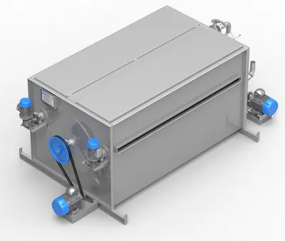 NovaStar, Vibro Drum Washer, Stainless Steel 316, 2 Bowl 3 Ton Squeezer