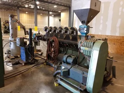 Davis Standard, 2.5 Inch Pelletizing Line, Gala SLC 5, Spin Dryer