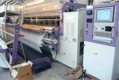 Meca, Ecording, 2005, Multi Needle Quilting Machine, 3200mm Working Width, 3 Needle Rows, 700 RPM