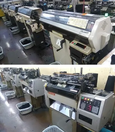 Shima Seiki and Matsuya, Glove Knitting Plant, 22 Machines, 7 and 10 Gauge