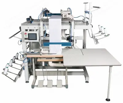 NovaStar, MU102, Fitted Sheet Automatic Overlock Sewing Machine, 200-500mm Sheet Height, 7000 RPM, 2 kW