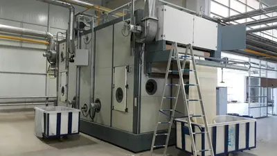 Arioli Steamer Machine, 2013, 2200mm Working Width, 200m Capacity, Gas Heated