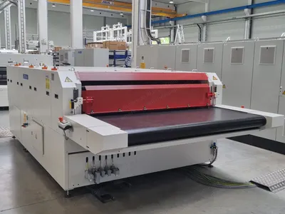 Meyer, KFK-C 1900, Flatbed Laminating Machine, 1900mm Working Width, 750mm Loading Belt, 70.92 kW Heating Capacity