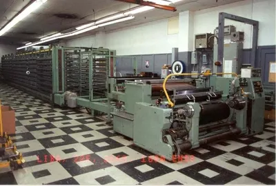 Liba, 22E, 1977, Lycra Warper and Creel, 1600 Ends, with Pre-Stretch Unit