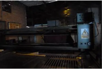 Horizontal Photoengraving Machine, 3.40x3.50m Table, 0.90x0.90m Glass