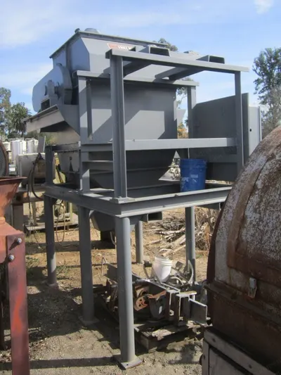 Eriez, 36x36, 1980, Dry Drum Magnetic Separator, 15 to 40 TPH, 10 HP, with Feed Hopper