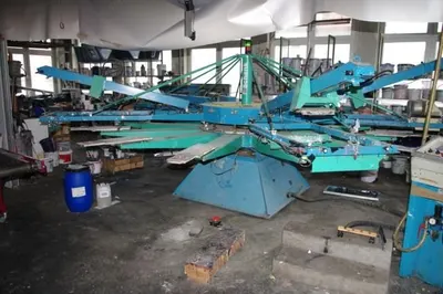 Schenk, Variprint 2001 6/12, 1992, 6 Colors, 12 Positions, Spider Screen Printing Machine