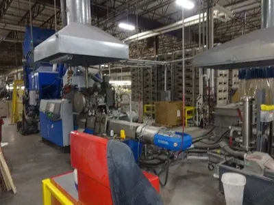Erema, PC1108, 2010, 80mm Screw Diameter, 100 HP, Double Vented Extruder, Laser Filter