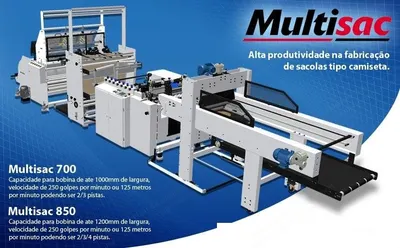 Polimaquinas, Multisac 850/E, New, 850mm Sealing Width, 250 Cycles/min