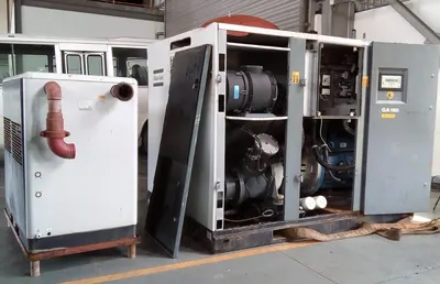 Atlas Copco, GA 160-125, 2016, 260 HP, 925 ACFM, 125 PSIG, with Dryer and Tank