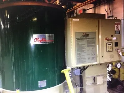 Clayton, 200 HP, 350 PSIG, Natural Gas, Skid Mounted Steam Generator