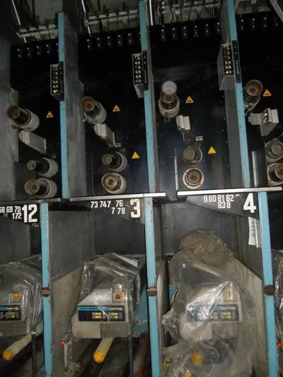 Barmag, POY Filament Spinning Line, 1998, 16 Positions, 96 Ends, 15 kg Package Size