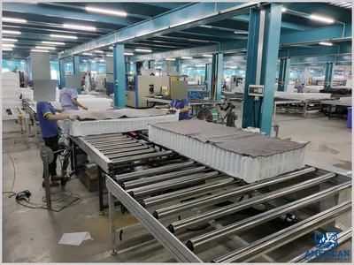 NovaStar, MH167, Conveyorized Mattress Flip Table, 4000x2000mm, 180 Degree Flip, 360 Degree Turning
