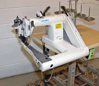 Juki, MS-1190, 2 Needle, 1/4" Gauge Lock Stitch Off the Arm Felling Machine, Rear Puller, 220V