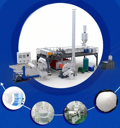 NovaStar, NN149, Meltblown Nonwoven Production Line, 600mm Working Width, 200kW, 120 t/year