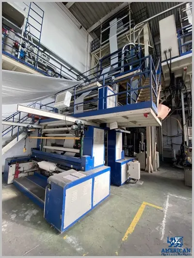 Hosokawa Alpine, HS 50/75/50, 2004, 3 Layers, 2200mm Width, Gravimetric Dosing, Double Winder