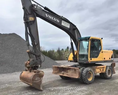 Volvo, EW180B, 2005, Wheel Excavator, 160HP, 60 Inch Tilting Bucket