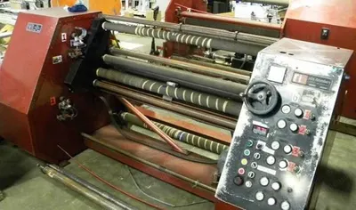 Dusenbery, 635 BL, Slitter Rewinder, 62 Inches Wide, 24 Inches Max Rewind, 7.5 HP