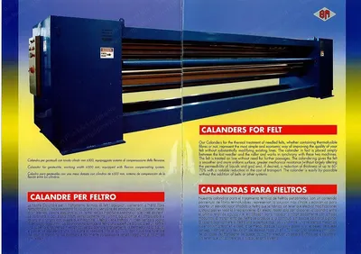 Stefano Zanardi Calender, 6500mm Width, Oil Heated, 550mm Roll Diameter