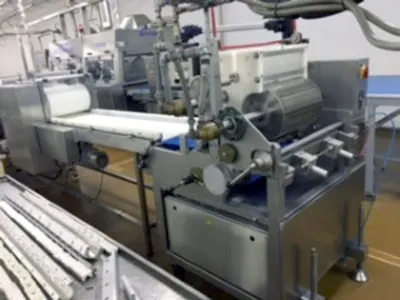 Chocotech, SF-400, Bar Forming Line for Extruded Bars, 75 kg/hr, 450mm Cooling Tunnel, 600mm Enrober