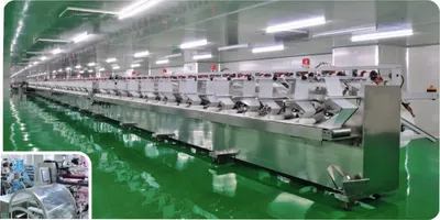 NovaStar, WP139, Baby Wet Wipes Production Line, 100 bags/min, 80 Rolls Raw Materials, 54000x3500x2100mm