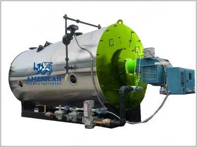 York-Shipley, YS5-200-150ST, 200 HP, 150 PSI, 6900 lb/hr, 3-Pass Dryback Steam Boiler
