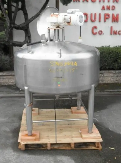 APV, CLA, 150 Gallon, Stainless Steel Tank, Scrape Agitator, 48" x 17"