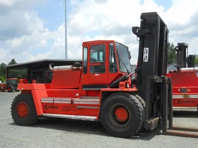 Kalmar Pneumatic Forklift, 1996, 52000 lbs Capacity, Diesel, 2-Stage Mast
