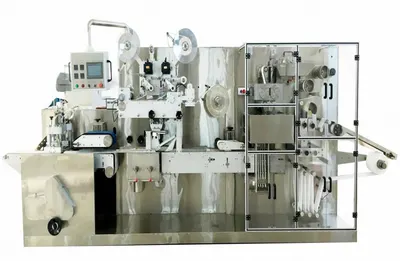NovaStar, WP153, Wet Wipes Machine, 5 to 30 Pieces per Pack, 300 to 400 pcs/min Folding Speed, 40 bags/min Packaging Speed