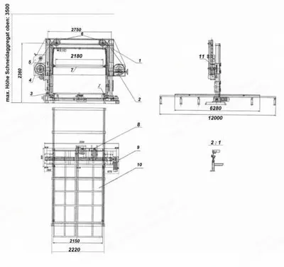 Discontinuous Foam Sheet Production Plant, with Vertical and Horizontal Cutting Machines, 1200mm Max Cutting Height