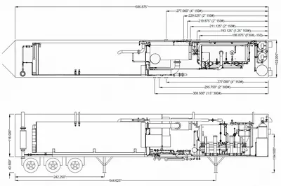 Trailer Mounted Boiler Room, RB798, 1000 HP, 250 PSI, 34500 lbs/hr, 57-Foot Semi Trailer