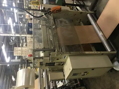 Weber, 7W, 1992, SOS Paper Bag Machine, 37 inch Max Web Width, 6 to 11 inch Bag Width Range, with Weber DC7 Diecutter and L5 Laminator