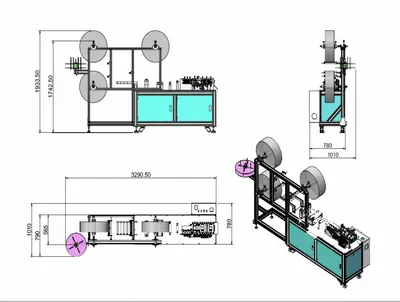 NovaStar, Mask Making Machine, 3-Ply Surgical, 330 pcs/min, 220V 3.5kW