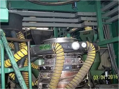 Davis Standard, Coextrusion Blown Film Line, 1996, 124" Layflat, 3-Layer