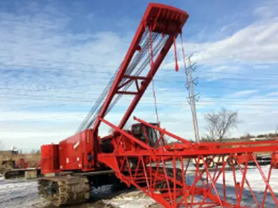 Manitowoc, 555 Series 2, 2002, 150 Ton Crawler Crane, Pile Driving Spotter