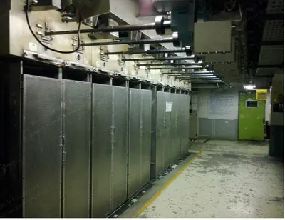 Barmag, FDY/POY Spinning Plant, 112 Positions, with 19 Aiki Air Texturizing Machines
