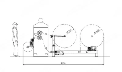 Flame Lamination Line, Single Burner, Foam/Fabric