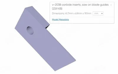 NovaStar, Blade Guide for Vertical Tilt Saws
