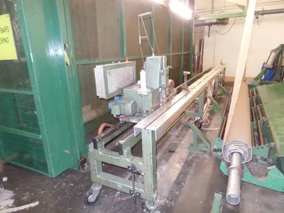 Sellers Carpet Shearing Machine, 5000mm Width, 9 Roller Accumulator, Fiber Dust Collection