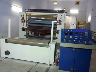 Flame Lamination Machine, 72" (1828mm) Max Web Width, 3-Roll Type, 2 Gas Fired Ribbon Burners