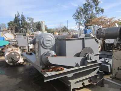 Eriez, 36x120, 1980, Stainless Steel Dry Drum Magnetic Separator, 30 HP, 120" Wide Vibratory Feeder
