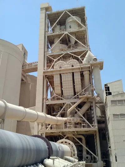 Polysius, Cement Line, 3300 TPD Capacity, 4.2m x 68m Rotary Kiln, 5.2m x 16.5m Cement Mill